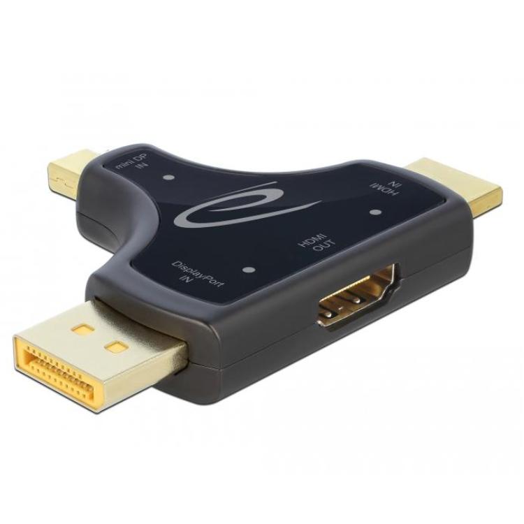 4K DisplayPort naar multiport adapter - Delock