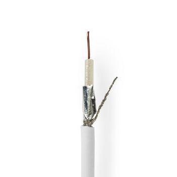 Coaxkabel Coax 9 (KOKA 799) 25,0 m Giftbox Wit - Nedis