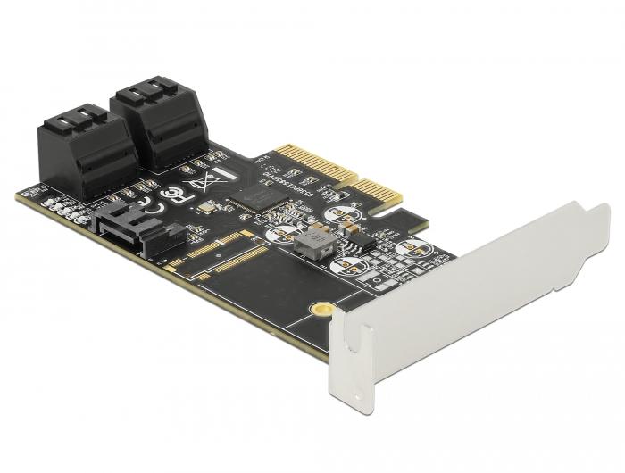 Delock 5-poorts SATA PCI Express x4 kaart - Laag profiel - Delock
