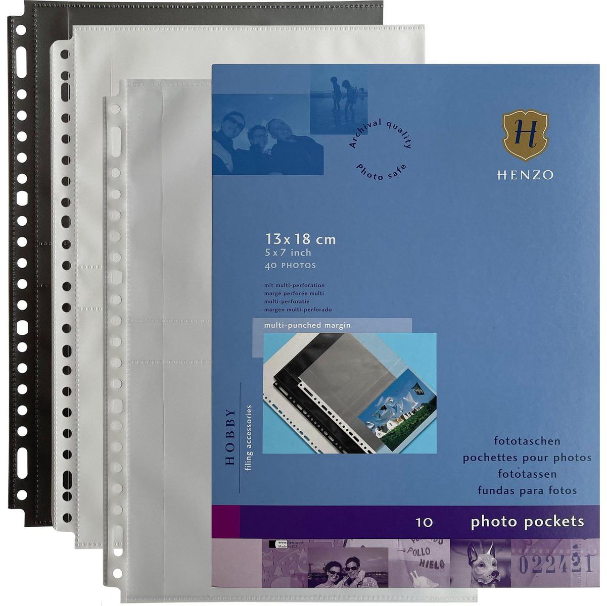 10Photosheets 13x18 white - Henzo