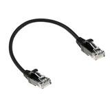 CAT6 U/UTP SLIMLINE BK 0.25M - ACT