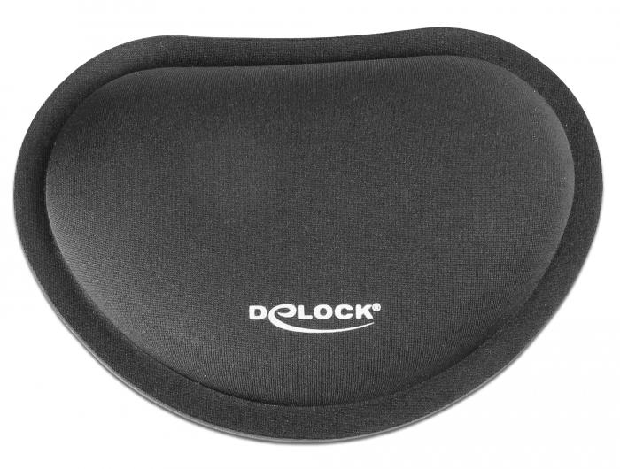 Delock polssteun muis zwart - Delock