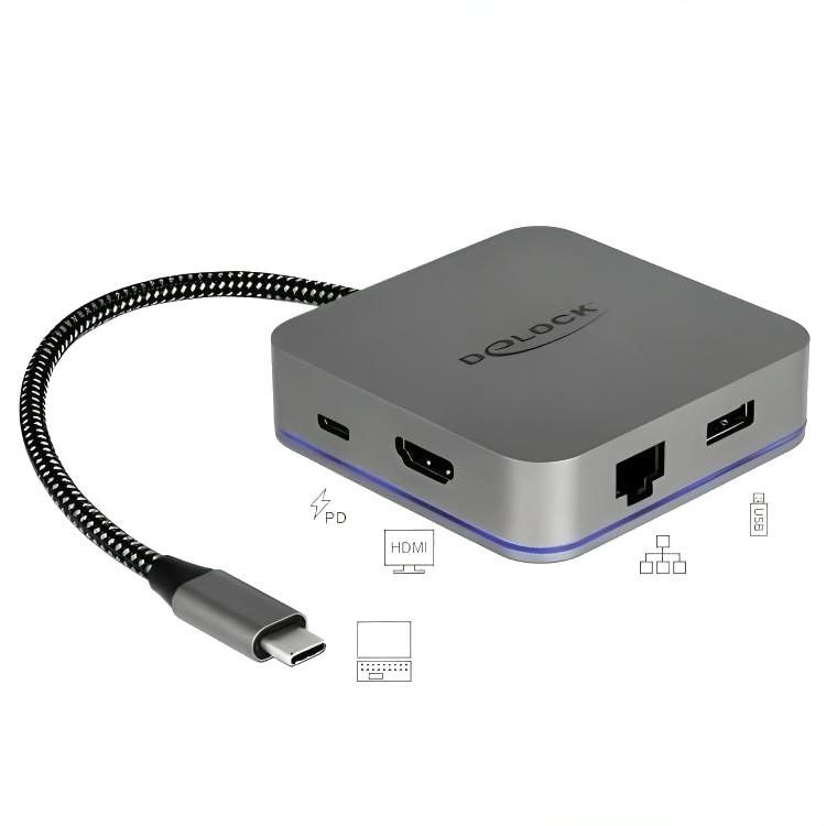 USB C naar HDMI 2x USB A RJ45