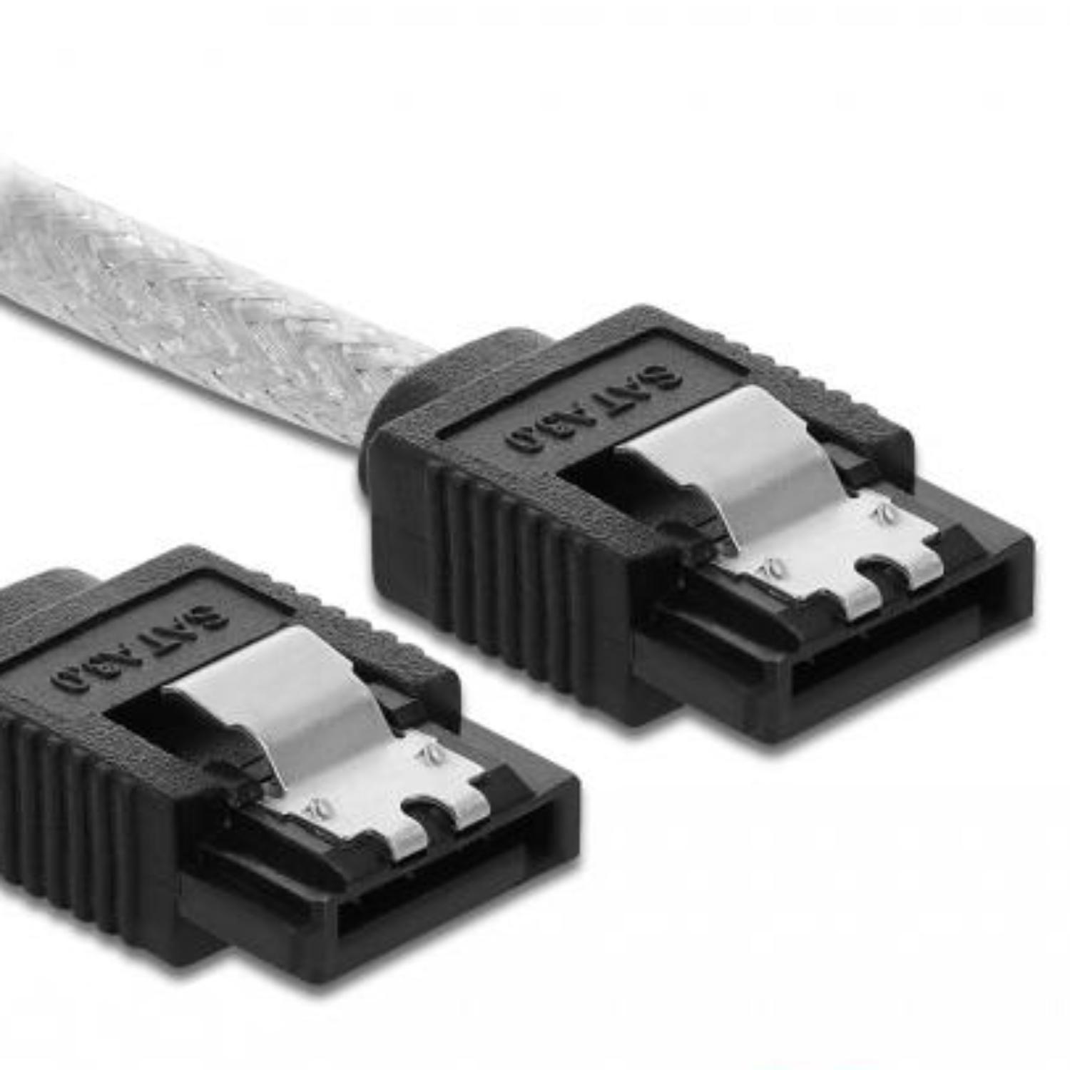Delock SATA 6 Gb/s Kabel 50 cm transparant - Delock