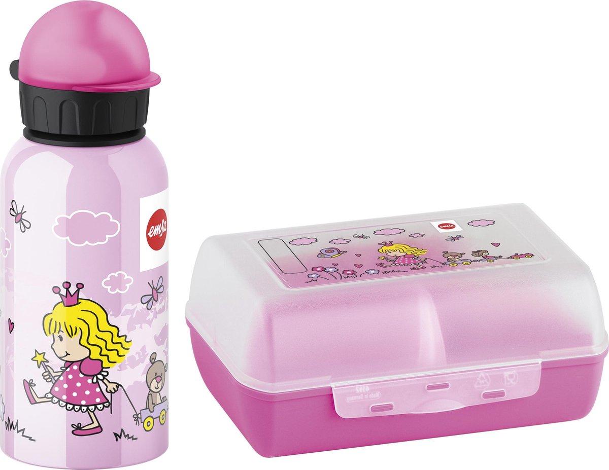 Emsa Kinder Set drinkfles 0,4l lunchbox prinses 