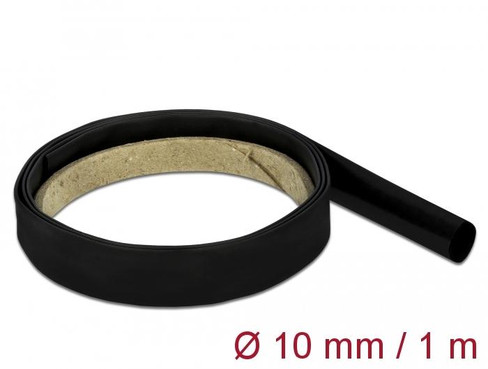 Delock krimpkous 1 m x 10 mm zwart - Delock