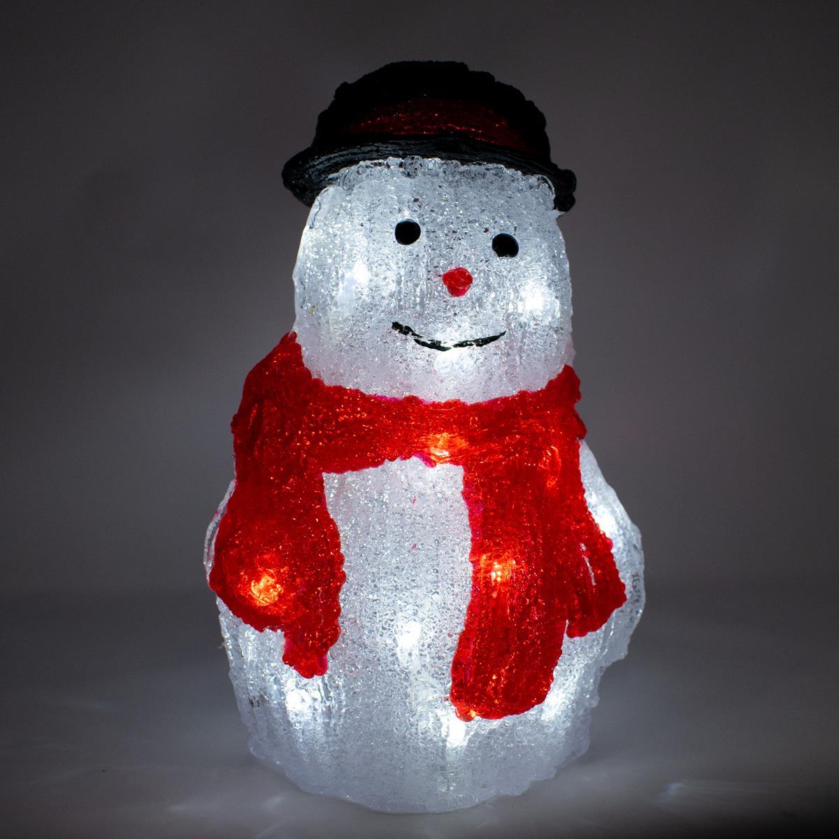 Kerst sneeuwpop - Acrylic