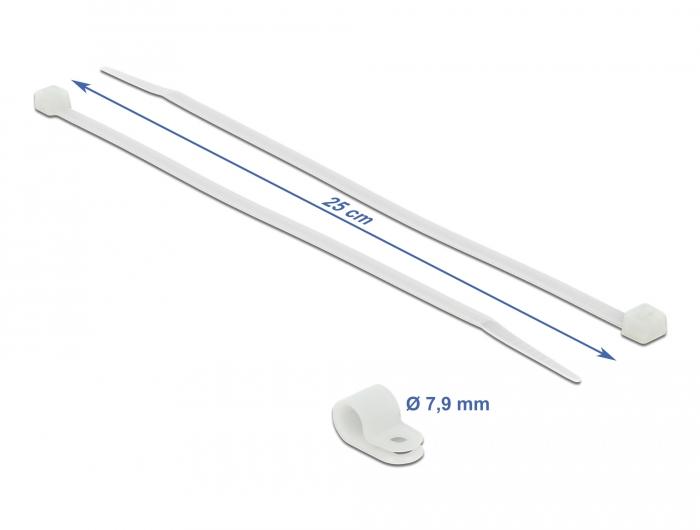 Tie-Wrap - 250 mm - Wit - Delock