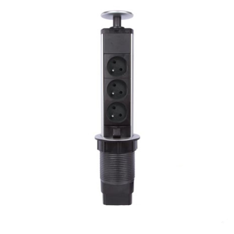 POP-UP MEERVOUDIGE STECKDOSE MET 3 CONTACTDOZEN INBOUW