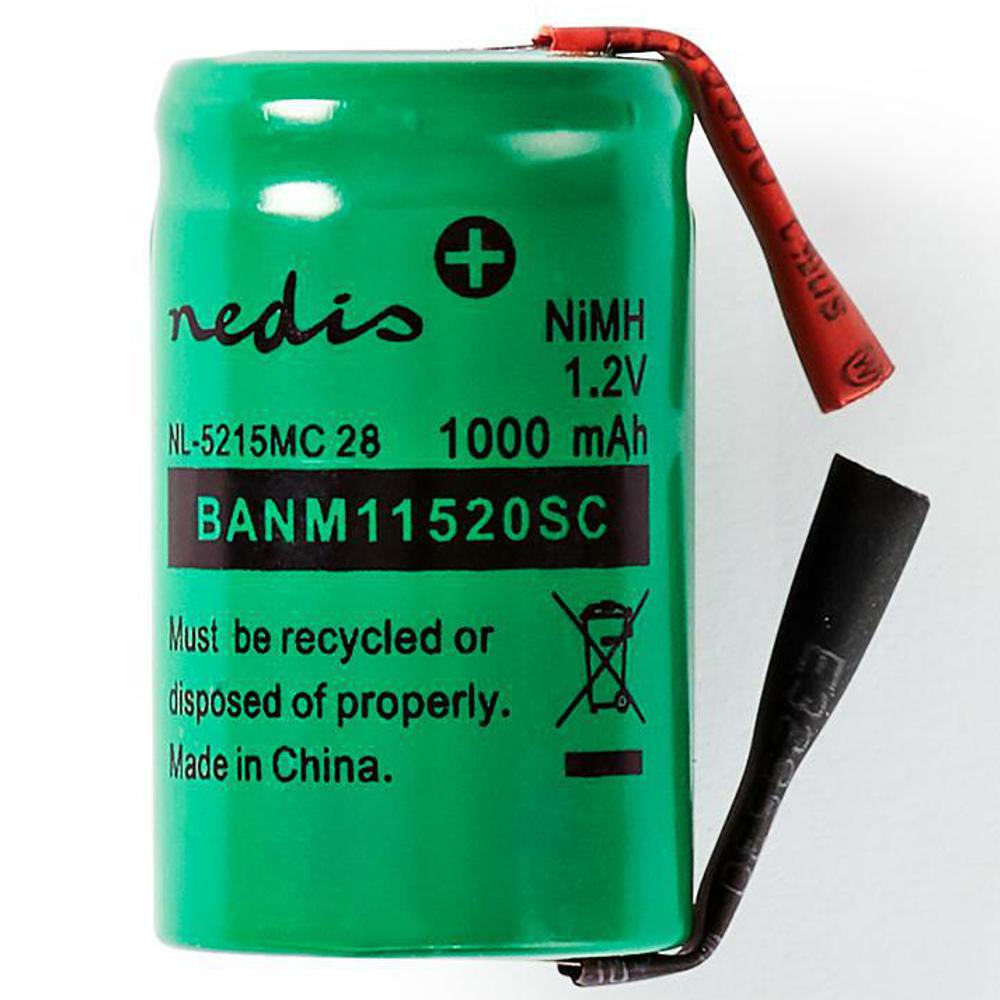 naar voren gebracht Riskeren brandstof Oplaadbare soldeer batterij - Nimh - Type: D, Systeem: Nimh, Spanning: 1.2  volt, Capaciteit: 1000 mAh Aantal: 1 batterij