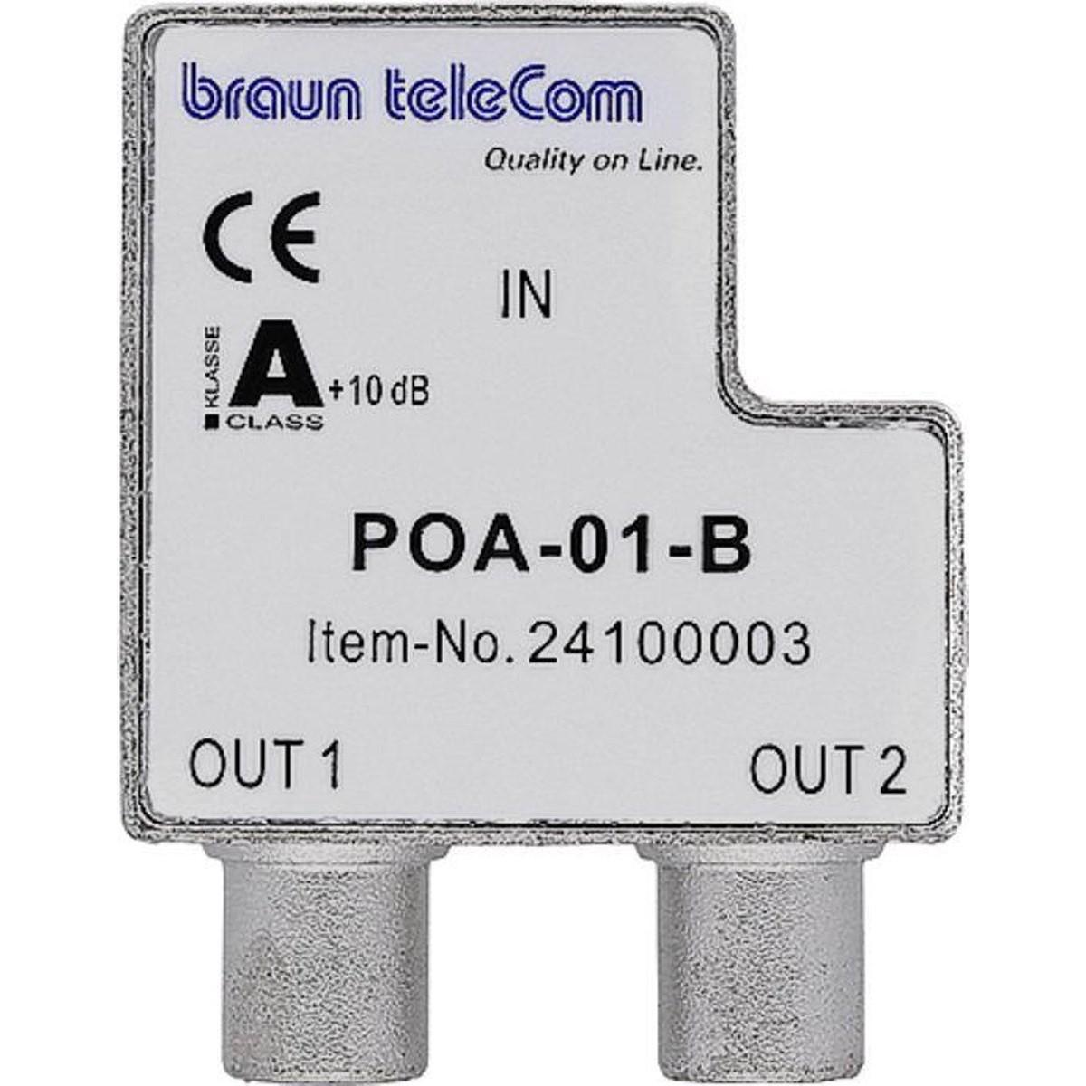 BTV 2 GHz verdeler 2xIEC/TV (POA 01-B) - Braun