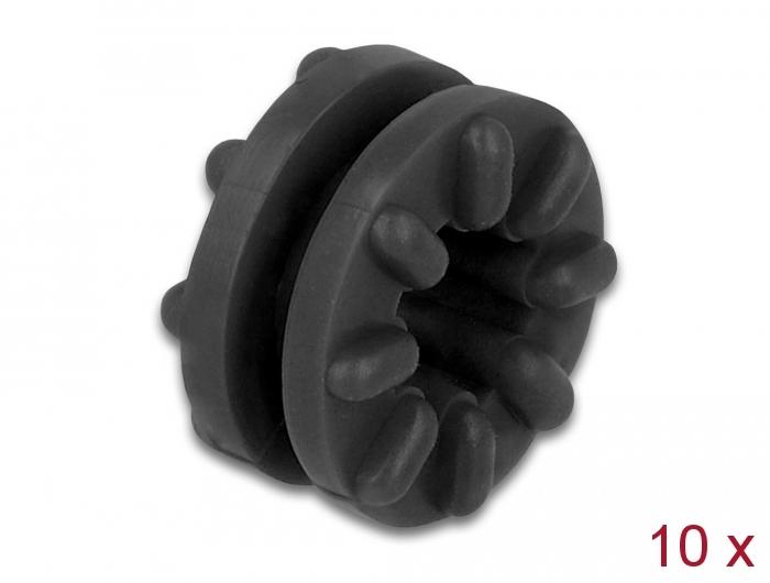 Delock Anti-vibratietule zwart 10 stuks