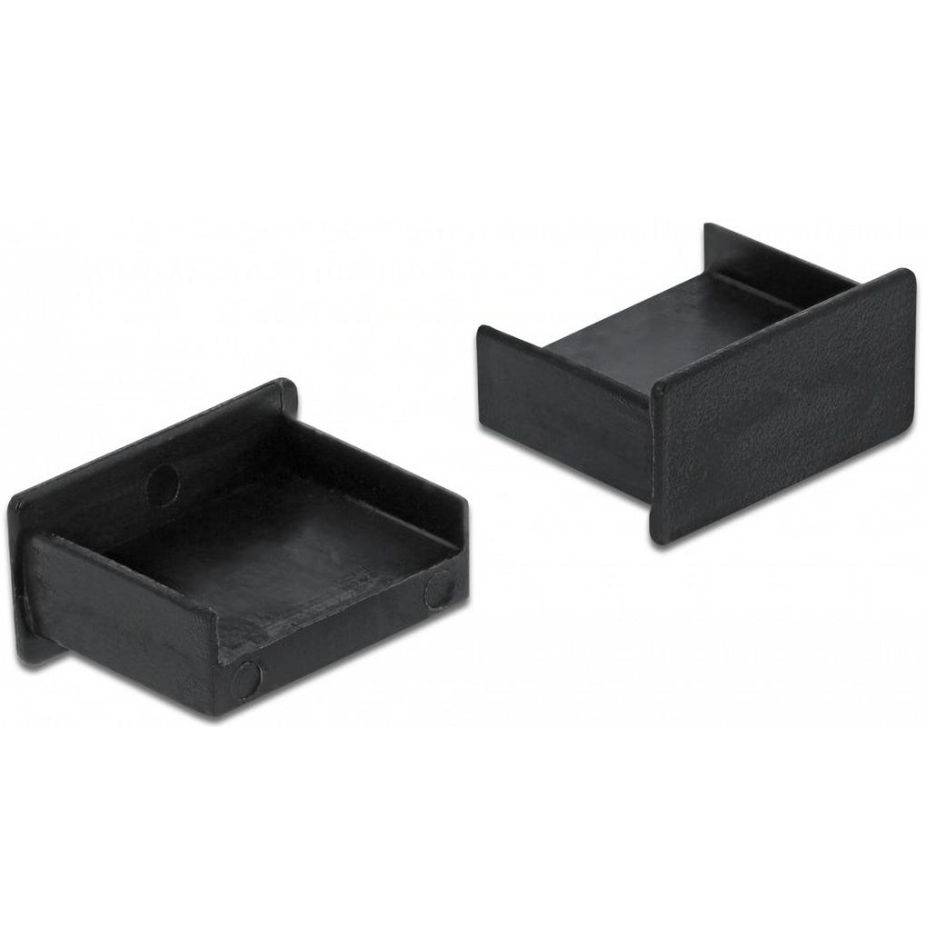 Delock Stofkap voor USB Type-A Stekker zonder handvat 10 stuks zwart
