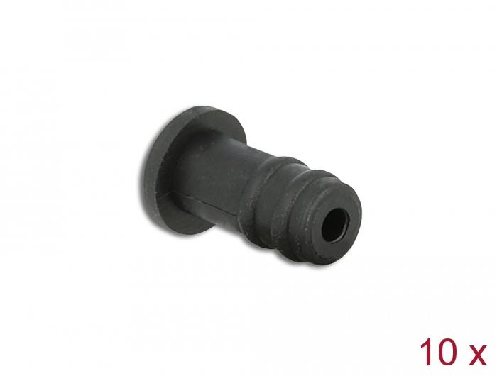 Delock stofkappen voor 3,5 mm jack-aansluiting 10 stuks zwart