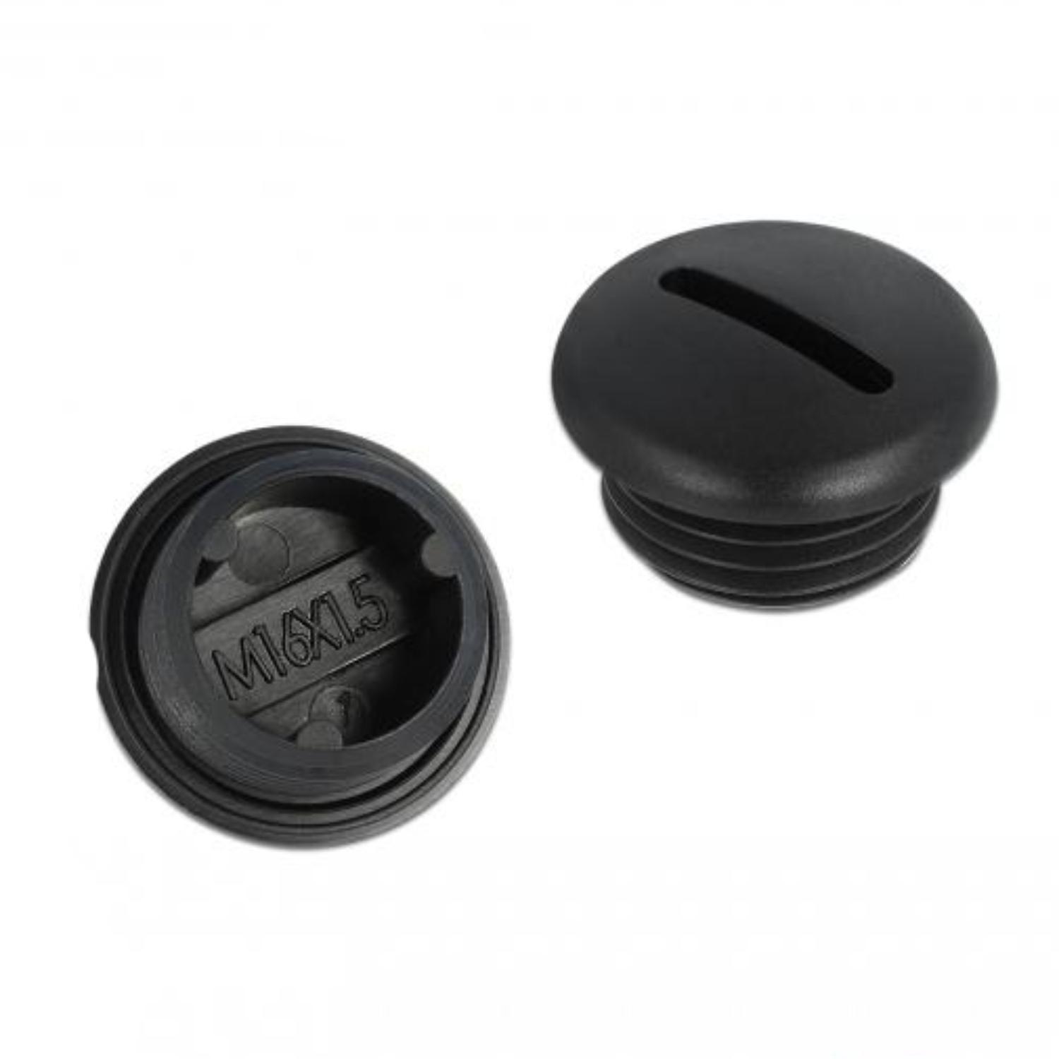 Delock afsluitpluggen M16 x 1,5 zwart 10 stuks - Delock
