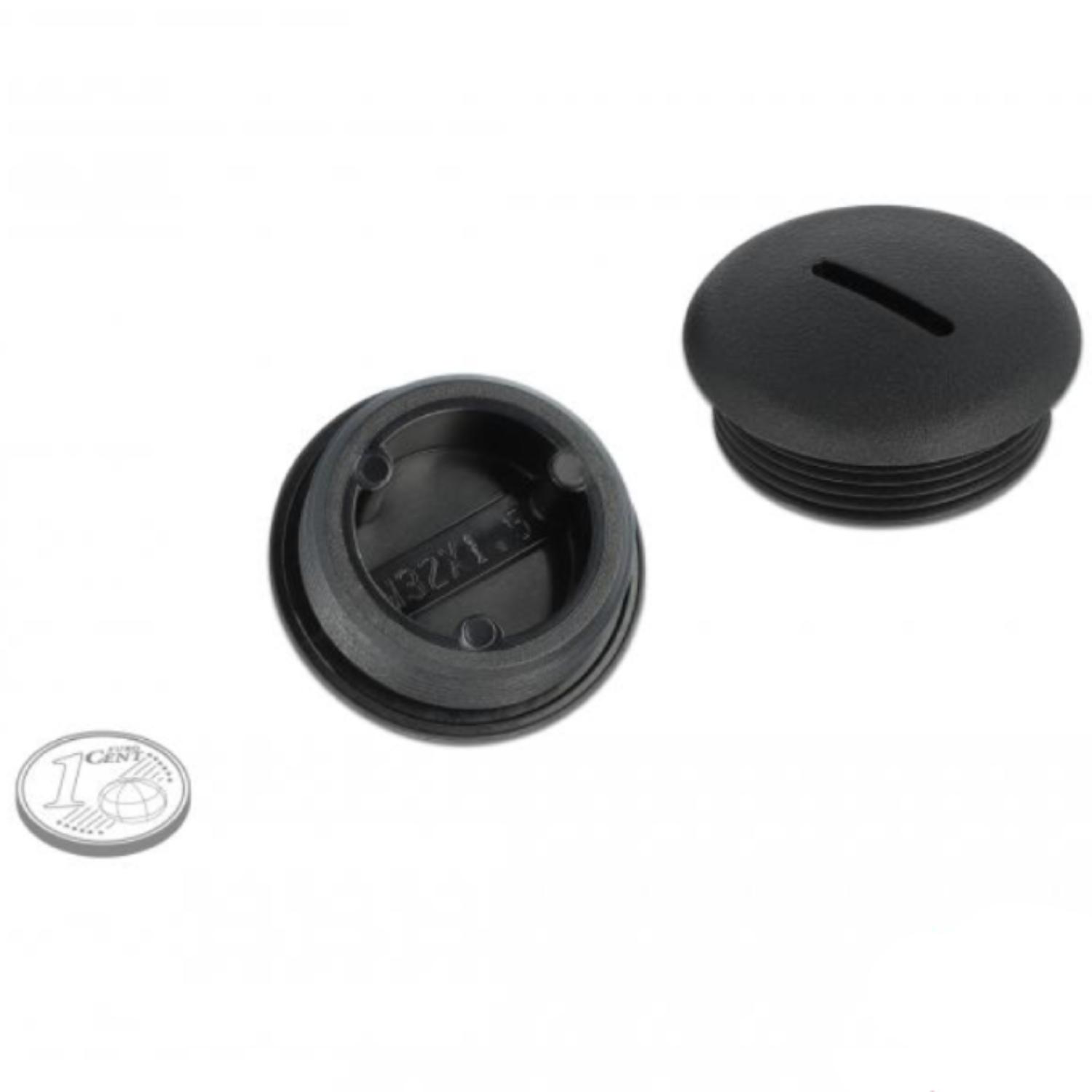 Delock afsluitpluggen M32 x 1,5 zwart 10 stuks - Delock