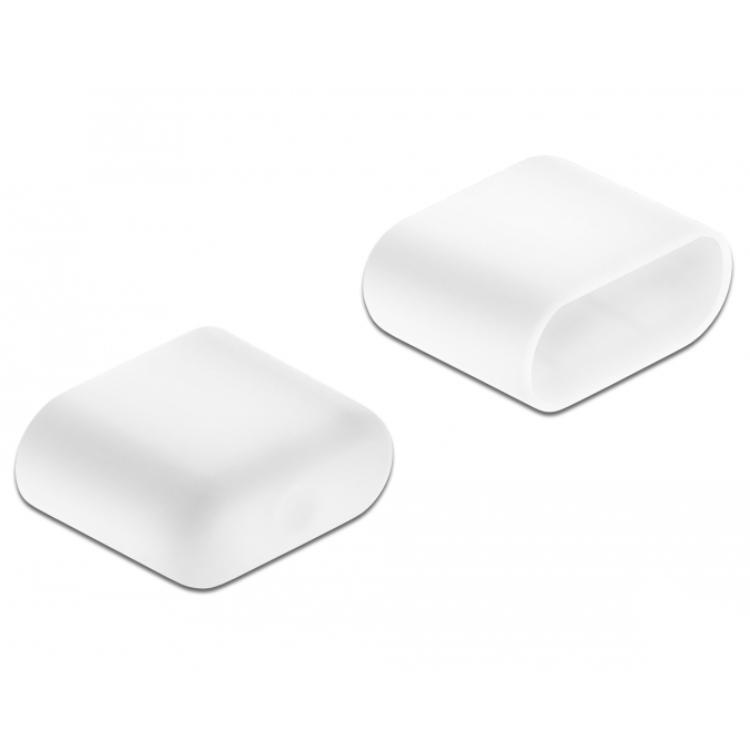 Delock Stofkap voor USB Type-C™ Stekker 10 stuks wit - Delock
