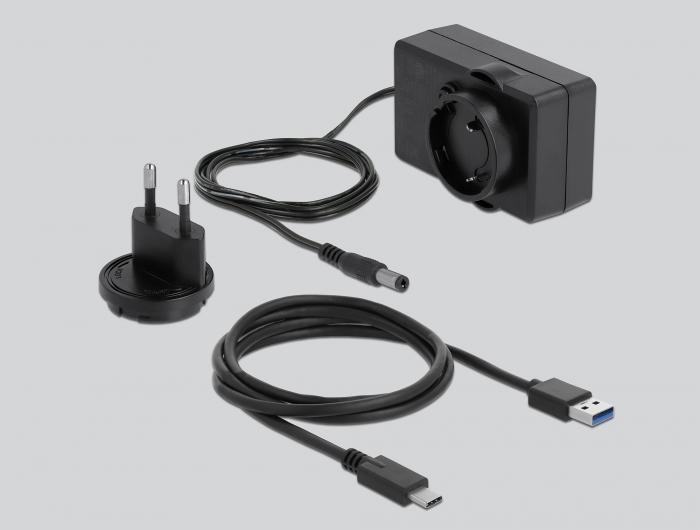 Delock Externe Dubbele Behuizing voor 2 x 3,5″ SATA HDD met USB Type- - Delock