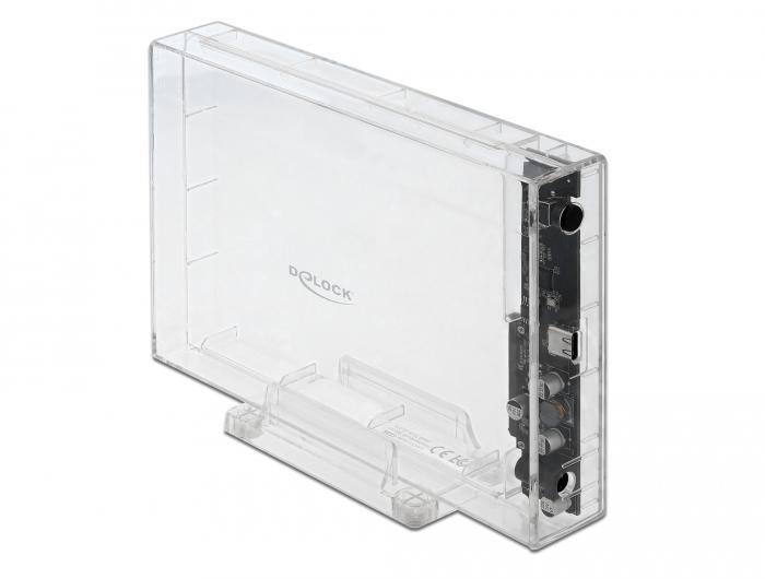 Delock Externe Behuizing voor 3,5″ SATA HDD met USB Type-C™-aansluiting - Delock
