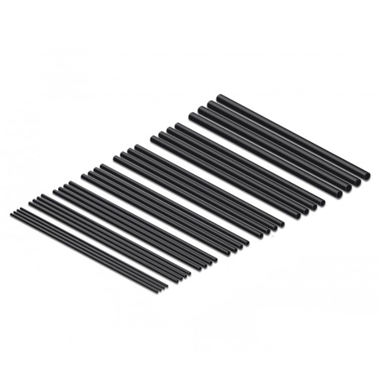 Delock krimpkous assortiment 100 mm 28 stuks zwart - Delock