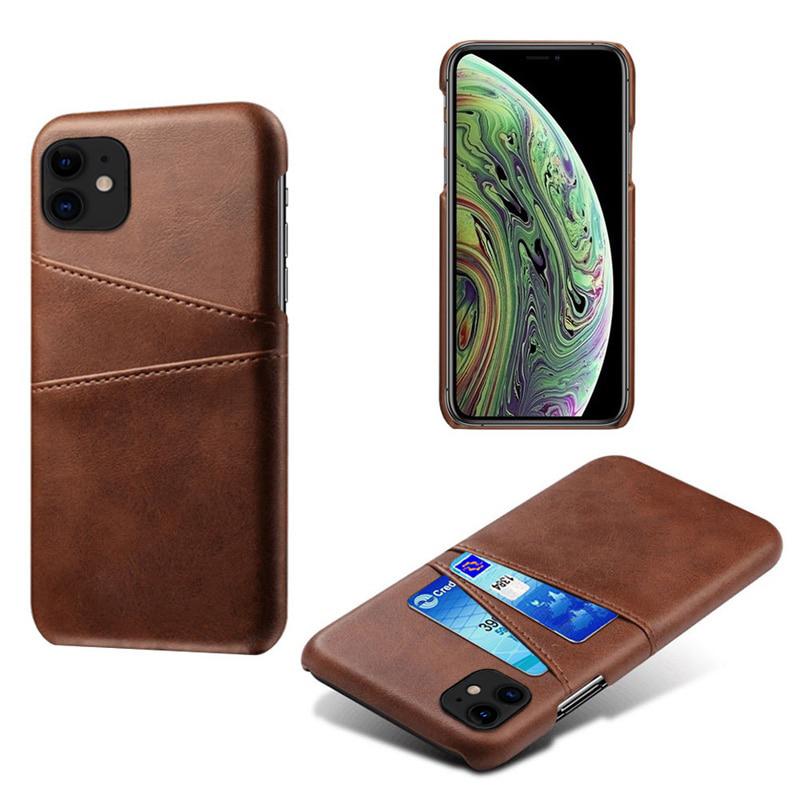 IPhone 11 - Backcover leer - Bruin - Able & Borret