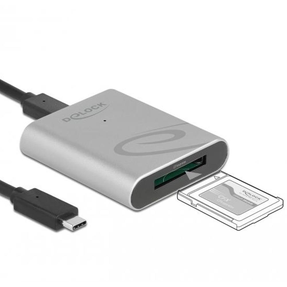USB 3.1 kaartlezer - Zilver - Delock