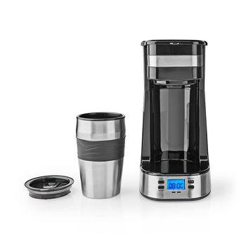 1-Kops Koffiezetapparaat Dubbelwandige Reisbeker 0,42 L Timer - Nedis