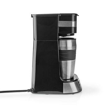 1-Kops Koffiezetapparaat | Dubbelwandige Reisbeker | L | Timer - Dit Nedis® 1-kops koffiezetapparaat past in een druk ochtendschema. keer zet je genoeg koffie om de meegeleverde rechtstreeks