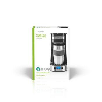 1-Kops Koffiezetapparaat Dubbelwandige Reisbeker 0,42 L Timer - Nedis