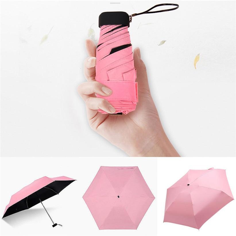 Paraplu - Kleur: Roze Opvouwbaar: tot 16 cm