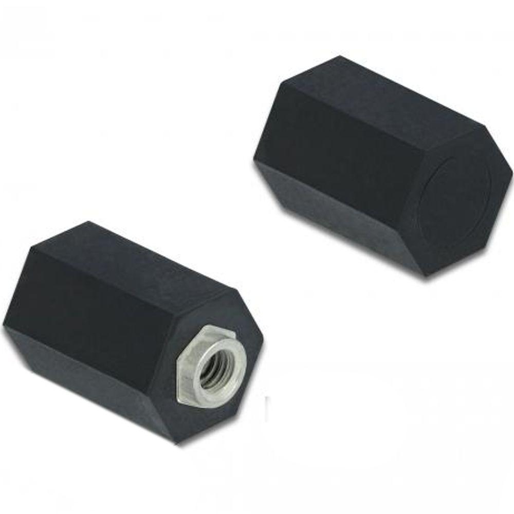 Delock afstandhouder M2,5, zeskant, binnen, 10 mm zwart 4 stuks - Delock