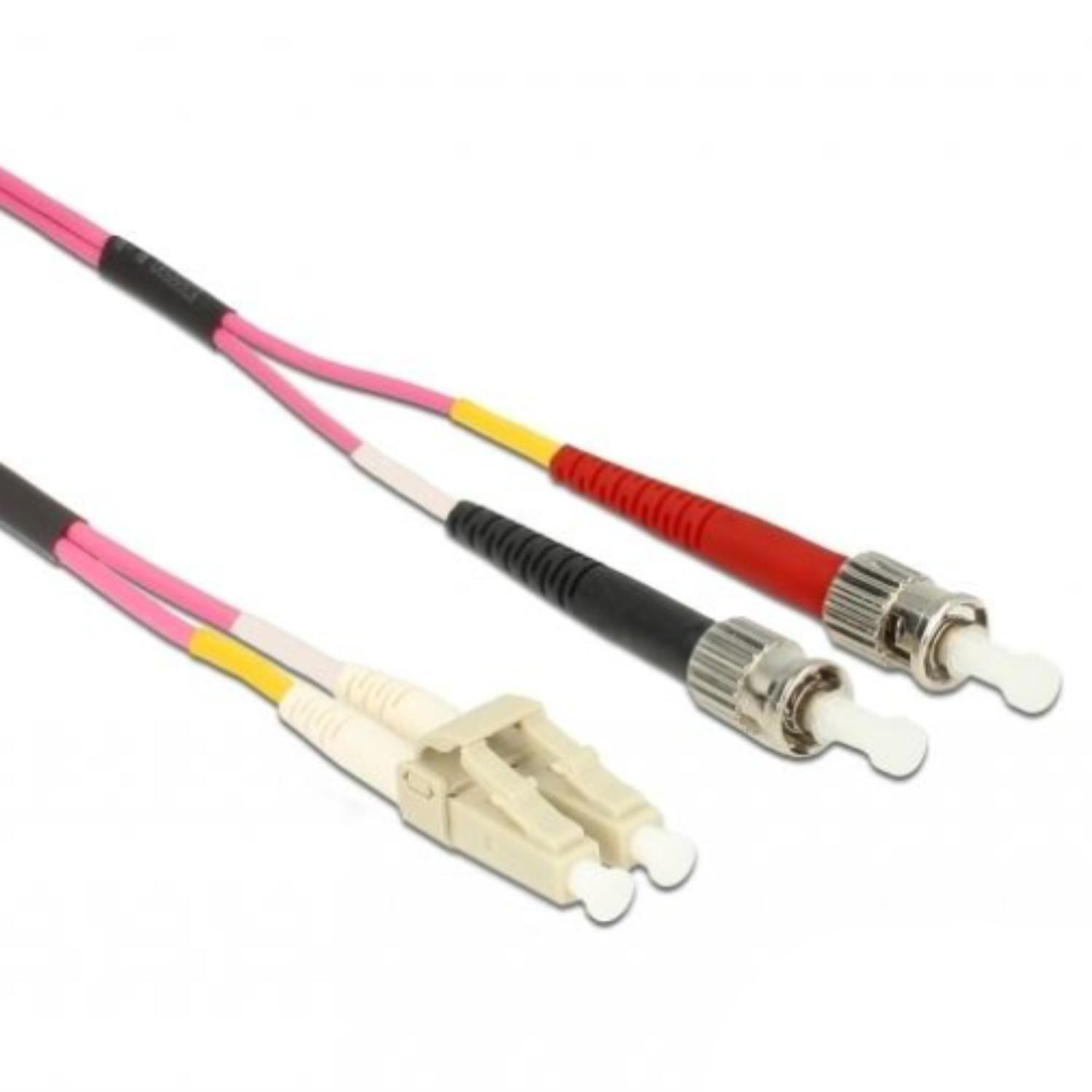 Delock Kabel Glasvezel LC naar ST Multimode OM4 0,5 m - Delock