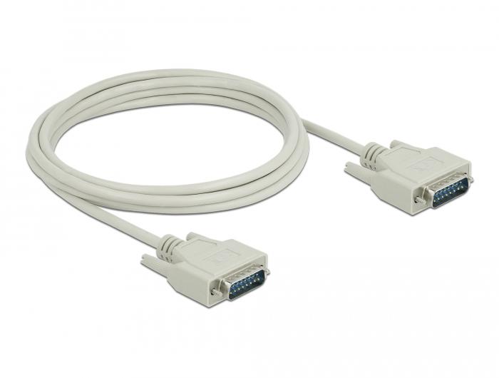 Delock Seriële Kabel Sub-D15 Stekker op Stekker 3 m - Delock