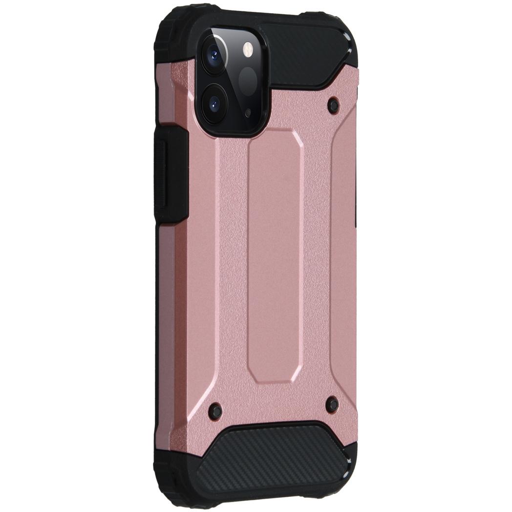 Rugged Xtreme Backcover iPhone 12 5.4 inch - Rosé Goud - Rosé Goud / Ros - iMoshion