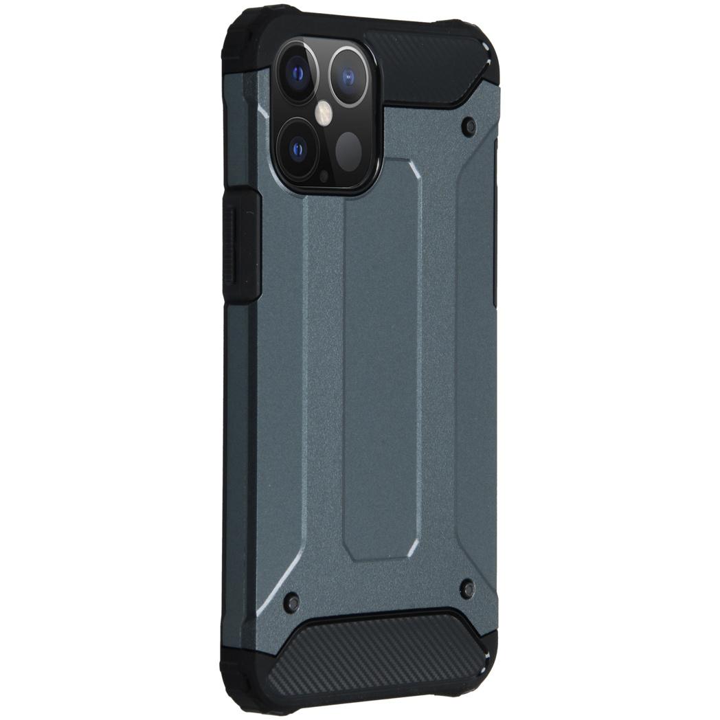 Rugged Xtreme Backcover iPhone 12 6.7 inch - Donkerblauw - Donkerblauw / D - iMoshion