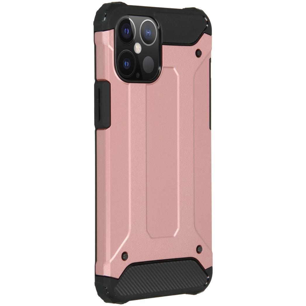 Rugged Xtreme Backcover iPhone 12 6.7 inch - Rosé Goud - Rosé Goud / Ros - iMoshion