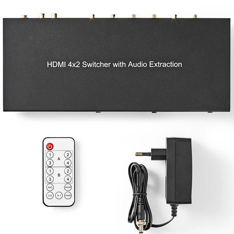 HDMI matrixswitch - 4 naar 4 poorts - Nedis