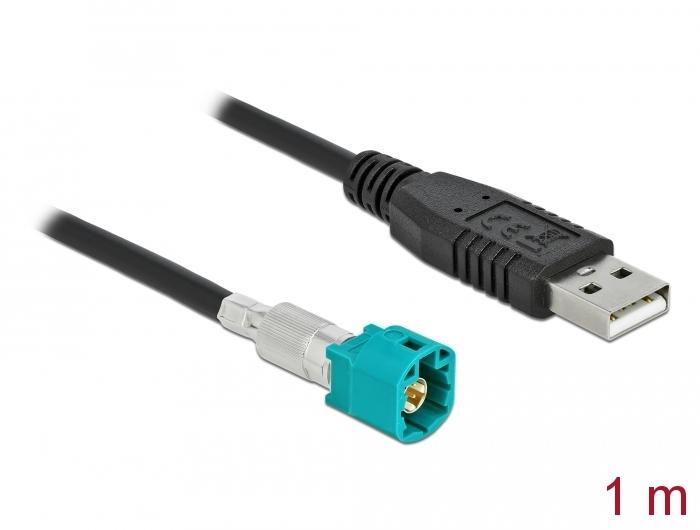 Delock Kabel HSD Z Stekker naar USB 2.0 Type-A Stekker 1 m - Delock