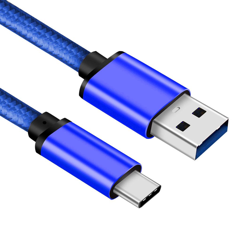 USB-C datakabel - 0.5 meter - Blauw - Allteq