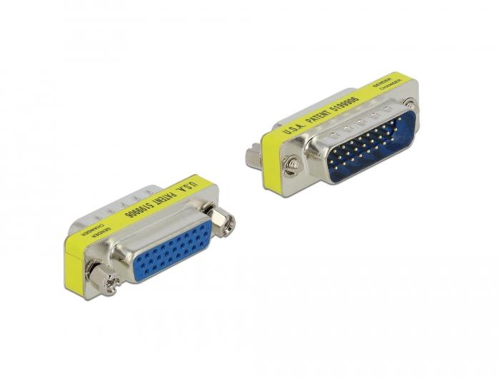 Delock HD/DB 26-polige Stekker-naar-aansluitingsadapter - poortspaarder - Delock