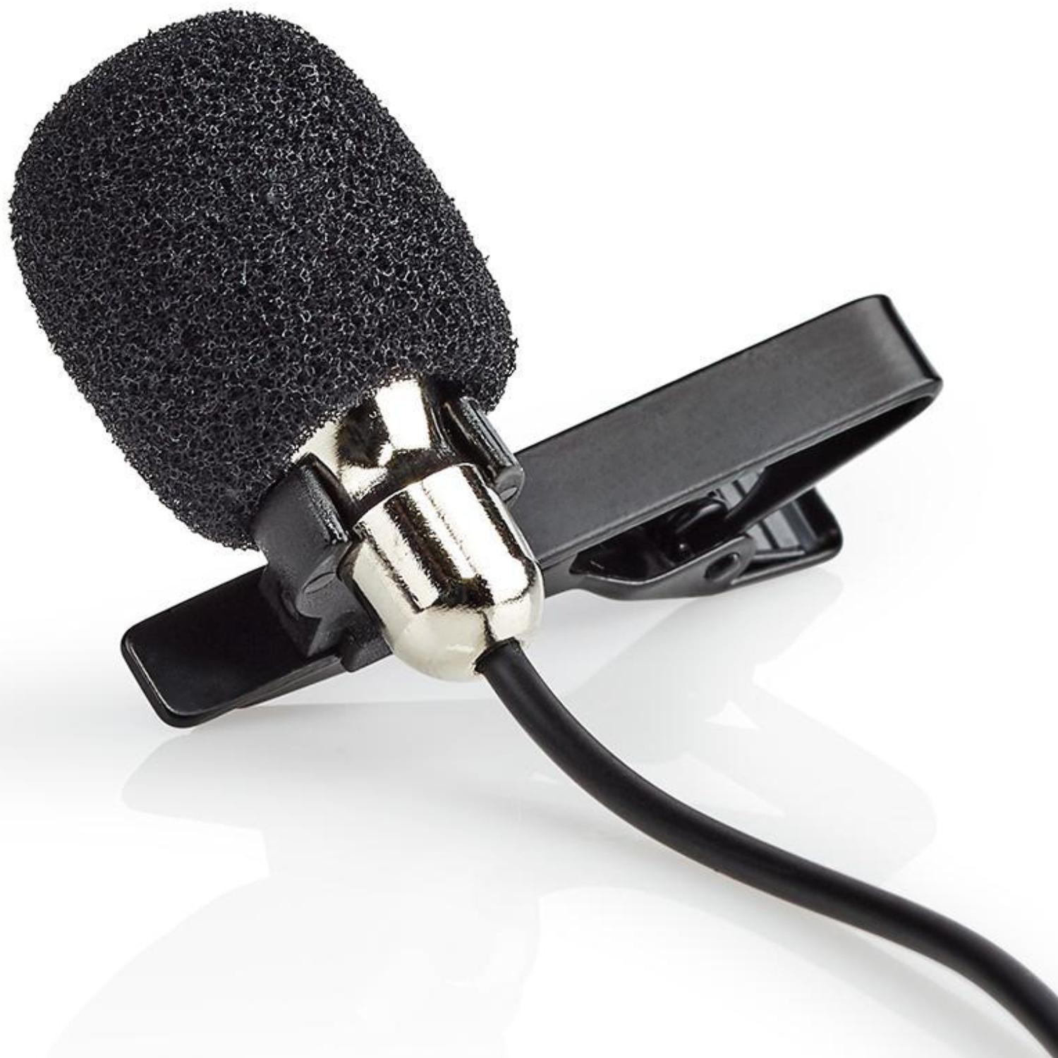 Bedrade Microfoon Clip-On Lavalier 3,5 mm Metaal