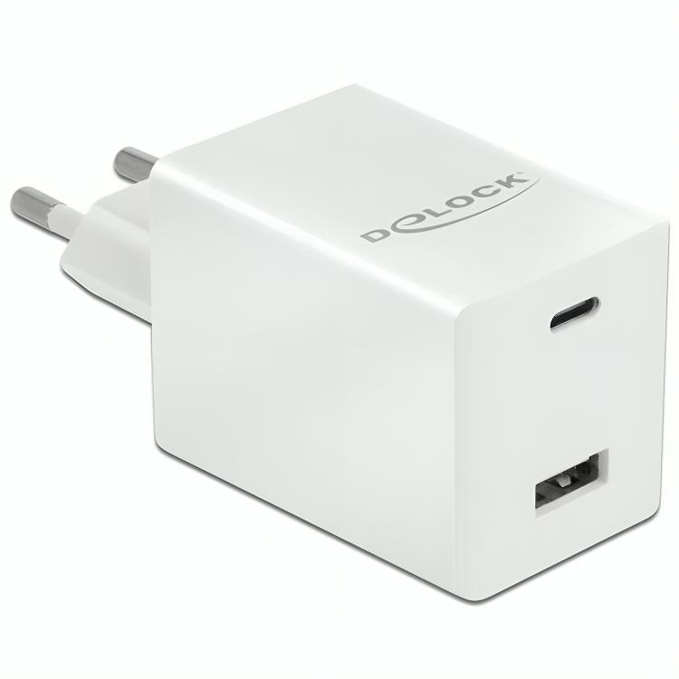 Delock 48W GaN Fast Charger - USB-C PD3.0 en USB-A