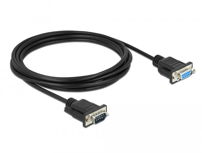 Delock Seriële kabel RS-232 Sub-D9 Stekker naar Buchse 3 m - Delock