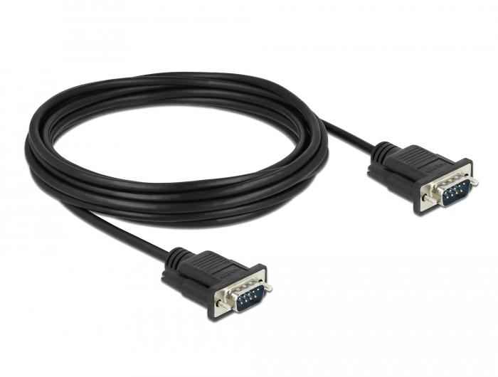 Delock Seriële Kabel RS-232 Sub-D9 Stekker op Stekker 5 m - Delock