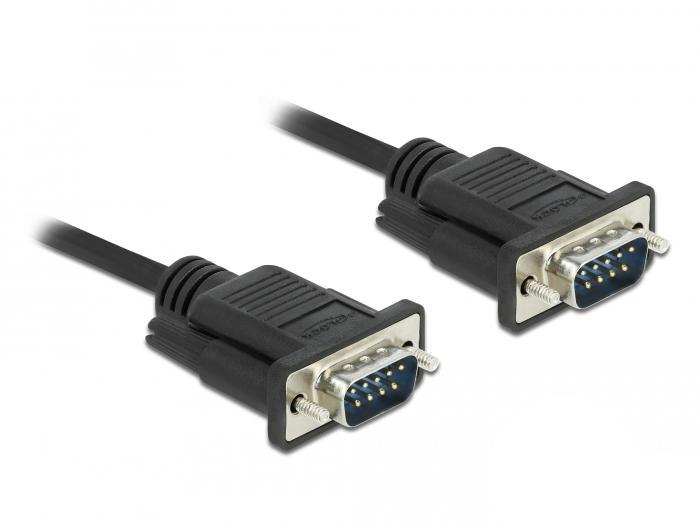 Delock Seriële Kabel RS-232 Sub-D9 Stekker op Stekker 1 m - Delock