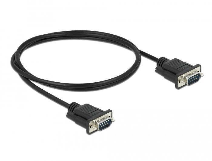 Delock Seriële Kabel RS-232 Sub-D9 Stekker op Stekker 1 m - Delock