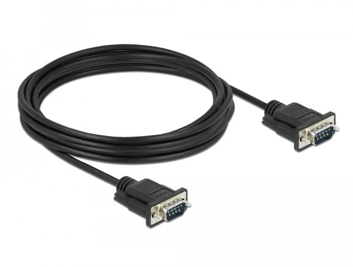 Delock Seriële kabel RS-232 Sub-D9 Stekker op Stekker 4 m - Delock