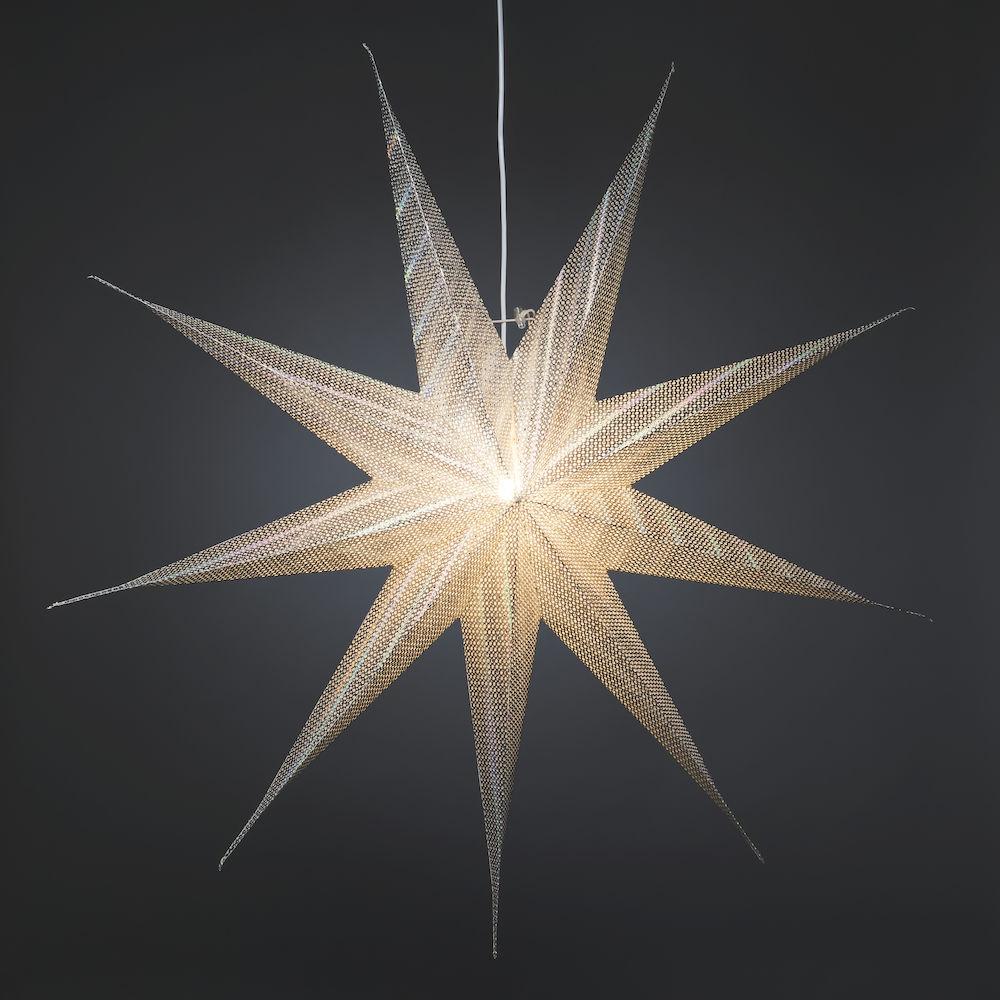 Kerstster - kerstverlichting binnen - 1 lampje - 115 x 115 cm - warm wit - E14