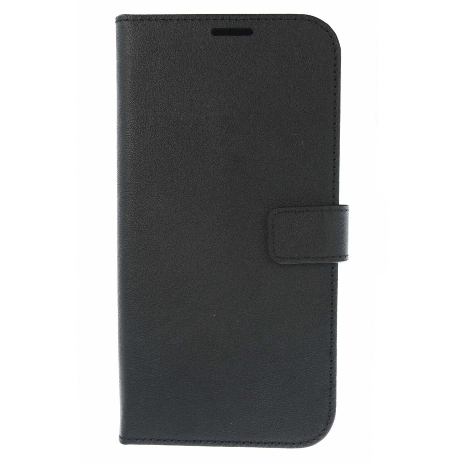 Leather Booktype iPhone 12 Mini - Zwart - Zwart / Black - Valenta