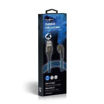 USB 2.0 Kabel A Stekker naar Type C™ Stekker 180 Stekker voor Gaming - Nedis